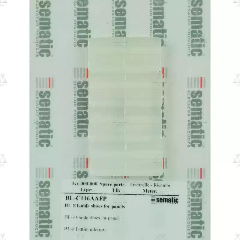 BL-C116AAFP | 8 X TÜRBLATTFÜHRUNGSSCHUH (FÜR SCHWELLE MIT NUT 10MM)