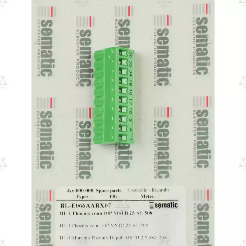 BL-E066AARX07 | 1 X 10-POLIGER PHOENIX-ANSCHLU MSTB 2,5/10-ST-5,08
