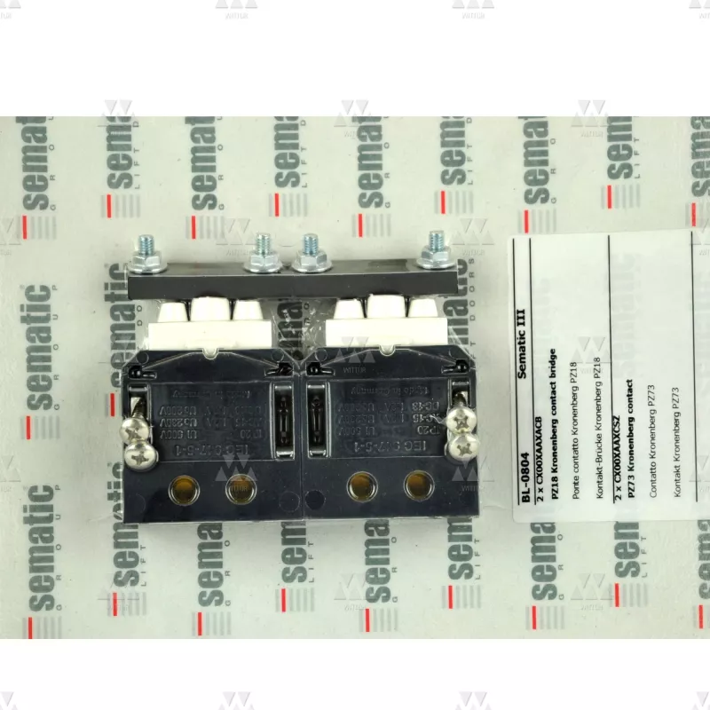 BL-0804 | KIT CONTACT (2 X PZ73  CONTACT AND 2 X PZ18 BRIDGE FOR IP20 CONTACT)